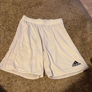 Adidas Men's White Soccer Shorts